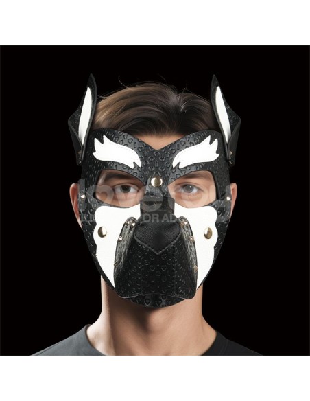 Mascara Cachorro Rebellion Reign Howl Blanco