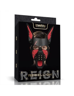 Mascara Cachorro Rebellion Reign Scarred Alpha Rojo