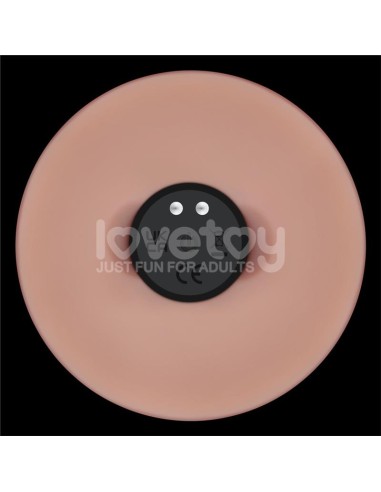 Dildo con Vibracion Piel Deslizante Silicona Dual Layer 9