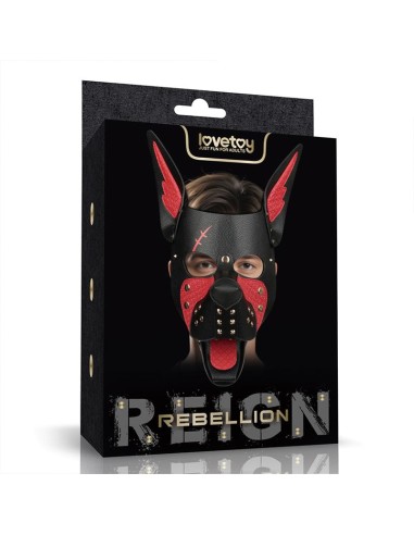 Mascara Cachorro Rebellion Reign Scarred Alpha Rojo