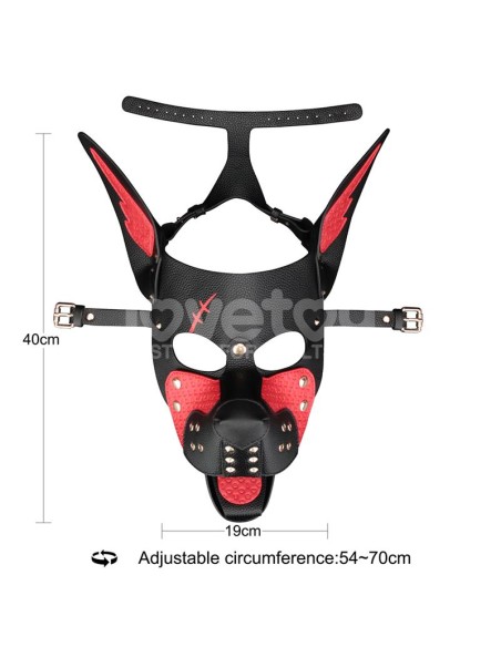 Mascara Cachorro Rebellion Reign Scarred Alpha Rojo