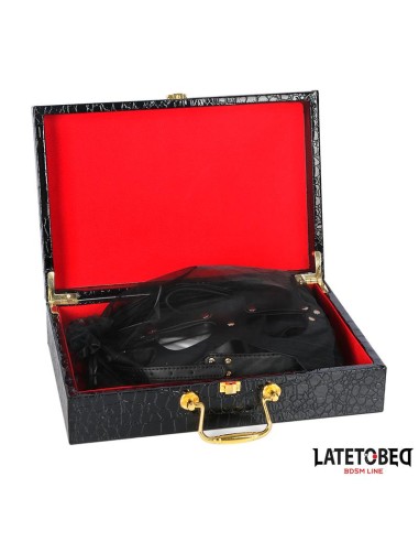 Kit Bondage de 8 Pz Cuero con Maletin de Almacenaje