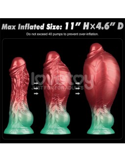 Dildo Inflable Silicona Dual Density 8 2
