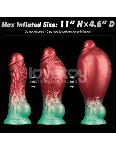 Dildo Inflable Silicona Dual Density 8