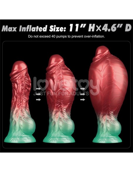 Dildo Inflable Silicona Dual Density 8