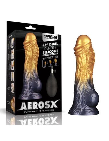 Dildo Inflable Silicona Dual Density 8