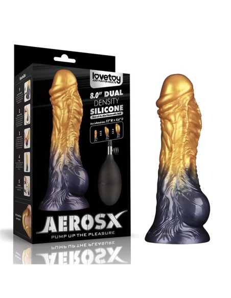 Dildo Inflable Silicona Dual Density 8