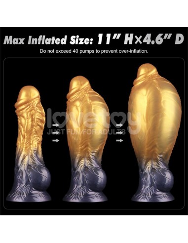 Dildo Inflable Silicona Dual Density 8