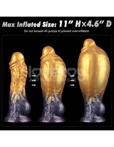 Dildo Inflable Silicona Dual Density 8