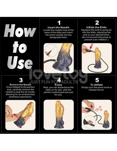 Dildo Inflable Silicona Dual Density 8