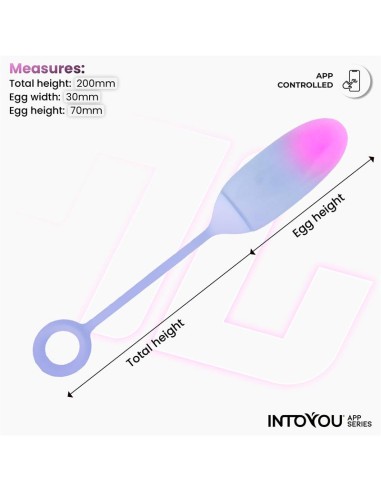 Huevo Silicona Doble Capa con APP Rosa Azul