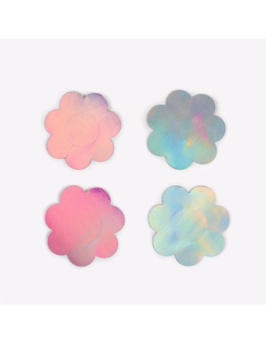 Wow Boobs Pezoneras Flores Holograficos