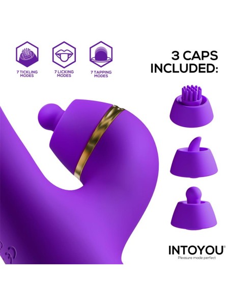 Siter 20 Vibrador con Lengua Flapping Golpeteo y Cabezales Intercambiables