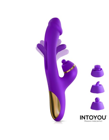 Siter 20 Vibrador con Lengua Flapping Golpeteo y Cabezales Intercambiables