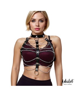 Hilda Arnes de Pecho con Cadenas Cuero Vegano Talla unica