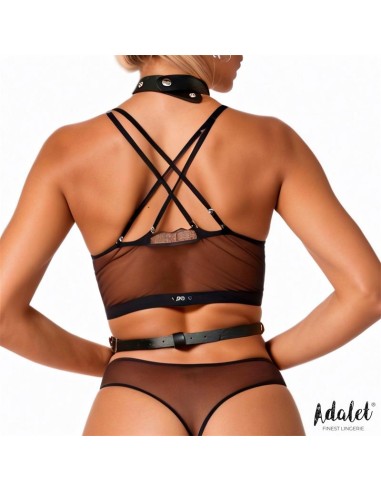 Hilda Arnes de Pecho con Cadenas Cuero Vegano Talla unica
