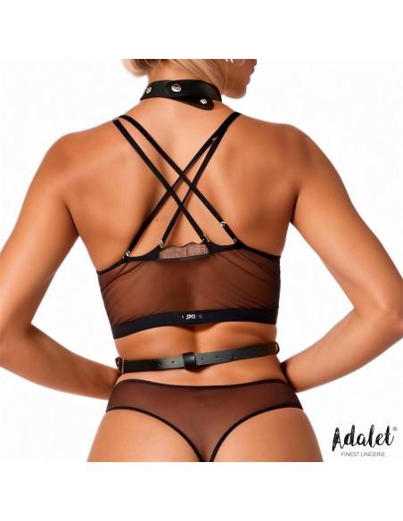 Hilda Arnes de Pecho con Cadenas Cuero Vegano Talla unica Hilda Arnes de Pecho con Cadenas Cuero Vegano Talla unica