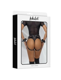 Jimena Liguero Tipo Arnes con Esposas Cuero Vegano Talla unica 2