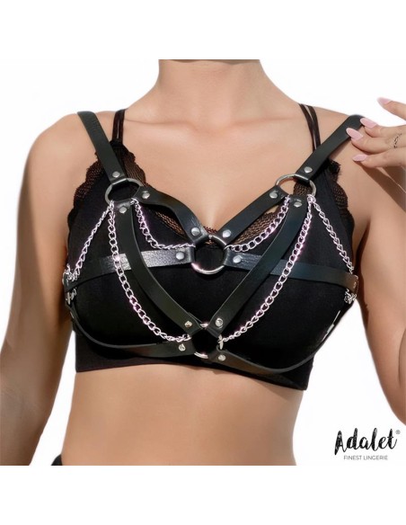 Karina Top Cuero Vegano con Cadenas Talla unica Karina Top Cuero Vegano con Cadenas Talla unica