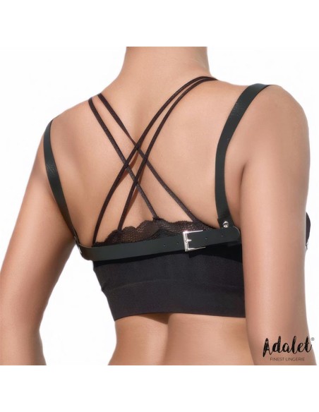 Karina Top Cuero Vegano con Cadenas Talla unica Karina Top Cuero Vegano con Cadenas Talla unica