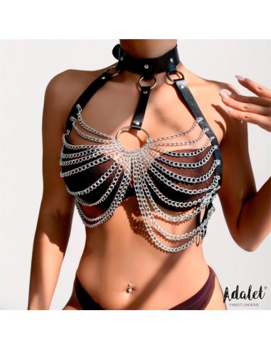 Samara Arnes de Pecho con Cadenas Cuero Vegano Tall unica