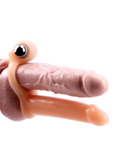 Funda para el Pene con Vibracion 155 cm Natural 2