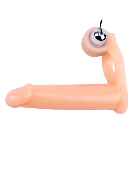 Funda para el Pene con Vibracion 155 cm Natural Funda para el Pene con Vibracion 155 cm Natural