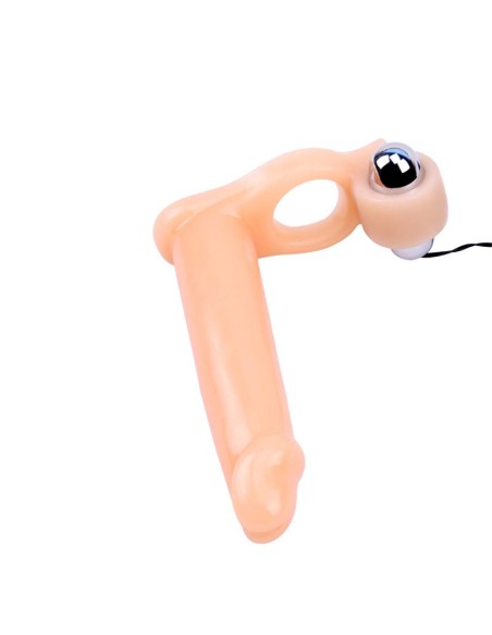 Funda para el Pene con Vibracion 155 cm Natural Funda para el Pene con Vibracion 155 cm Natural