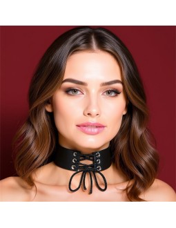 Collar con Lazo Cuero Vegano Talla unica