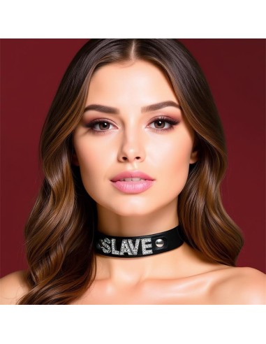 Collar Cuero Vegano Slave Talla unica