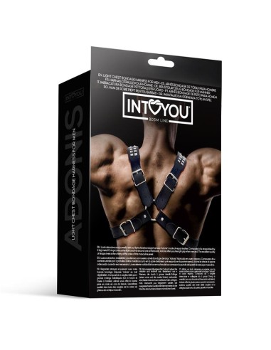 Adonis Arnes Masculino para el Pecho Cuero Vegano