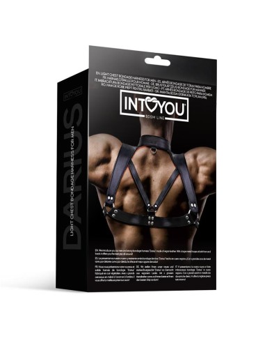 Darius Arnes Masculino para el Pecho Cuero Vegano