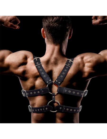 Aurum Arnes Masculino para Bondage Cuero Vegano