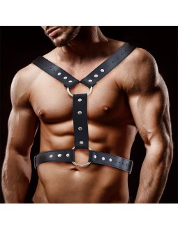 Fabrio Arnes Masculino para Bondage Cuero Vegano 2