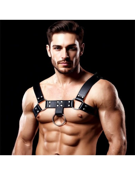 Quovis Arnes Masculino para Bondage Cuero Vegano Quovis Arnes Masculino para Bondage Cuero Vegano