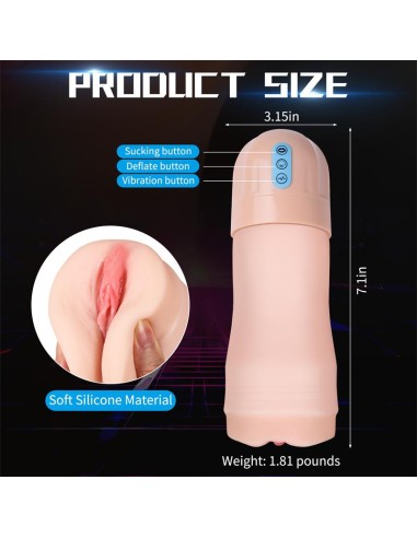 Masturbador con Vibracion y Efecto Succion Suctroker V10 X