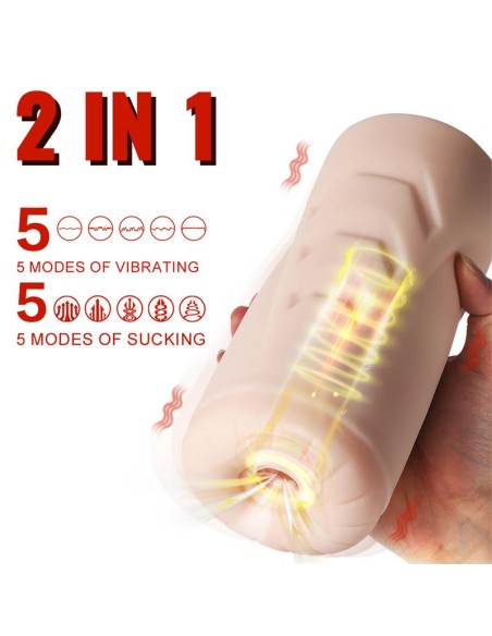 Masturbador con Vibracion y Efecto Succion Suctroker V100 I