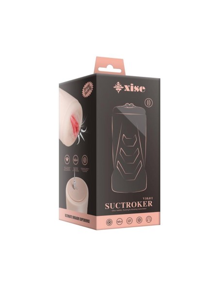 Masturbador con Vibracion y Efecto Succion Suctroker V100 I