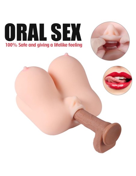 Jalome Masturbador 3 en 1 Vagina Boca y Pecho 32 kg
