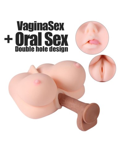 Jalome Masturbador 3 en 1 Vagina Boca y Pecho 32 kg