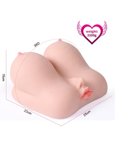 Jalome Masturbador 3 en 1 Vagina Boca y Pecho 32 kg
