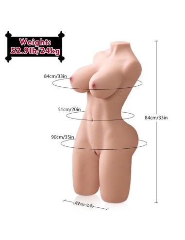 Erica Torso con Esqueleto Interno y Thrusting 24 kg