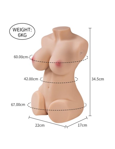 Wendy Torso con Vibracion y Efecto Succion 6 kg