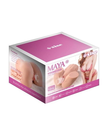 Maya Masturbador con Vibracion y Efecto Succion 45 kg