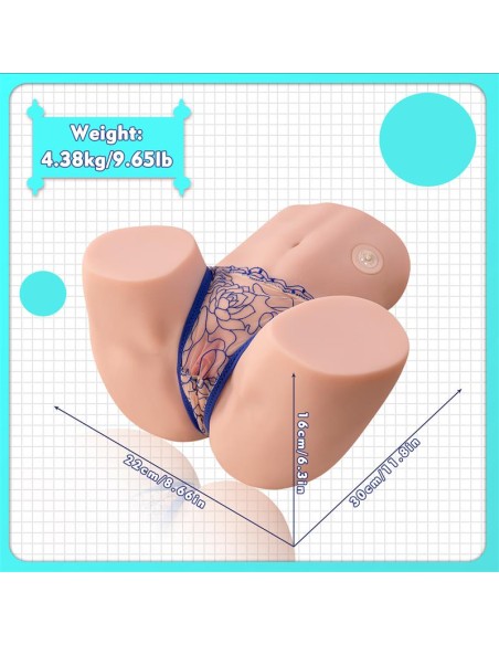 Maya Masturbador con Vibracion y Efecto Succion 45 kg