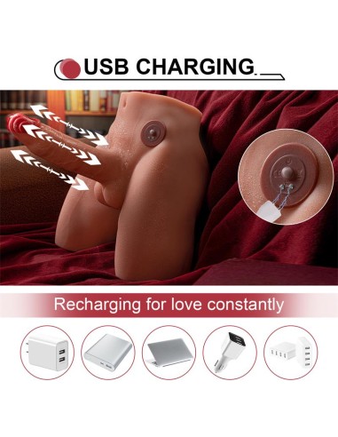 Jason Masturbador con Dildo y Ano Vibracion y Thrusting 41 KG