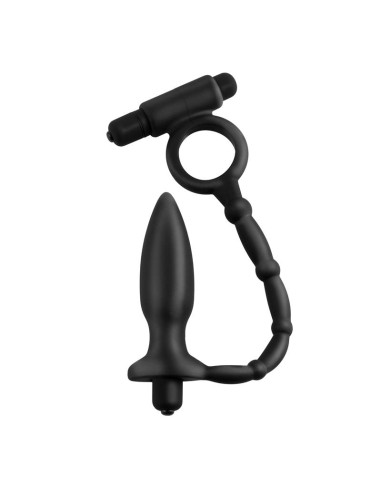 Anal Fantasy Collection Ass Kicker with Cockring Color Negro