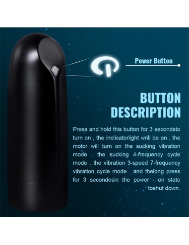 Zona Masturbador con Efecto Succion y Vibracion