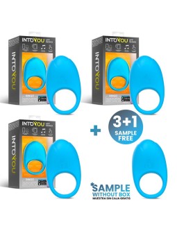 Pack 3 Muestra Ringo Anillo Vibrador con APP Azul