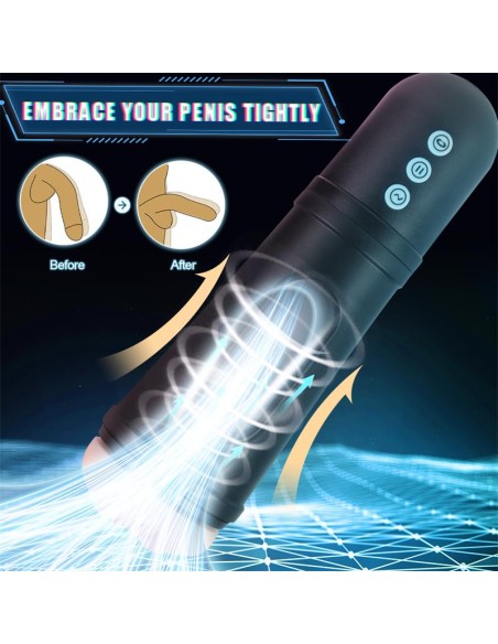 Locker Masturbador con Vibracion y Efecto Succion Vagina